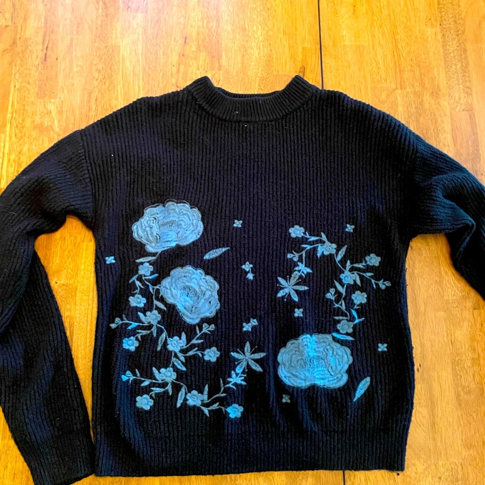 Embroidered sweater